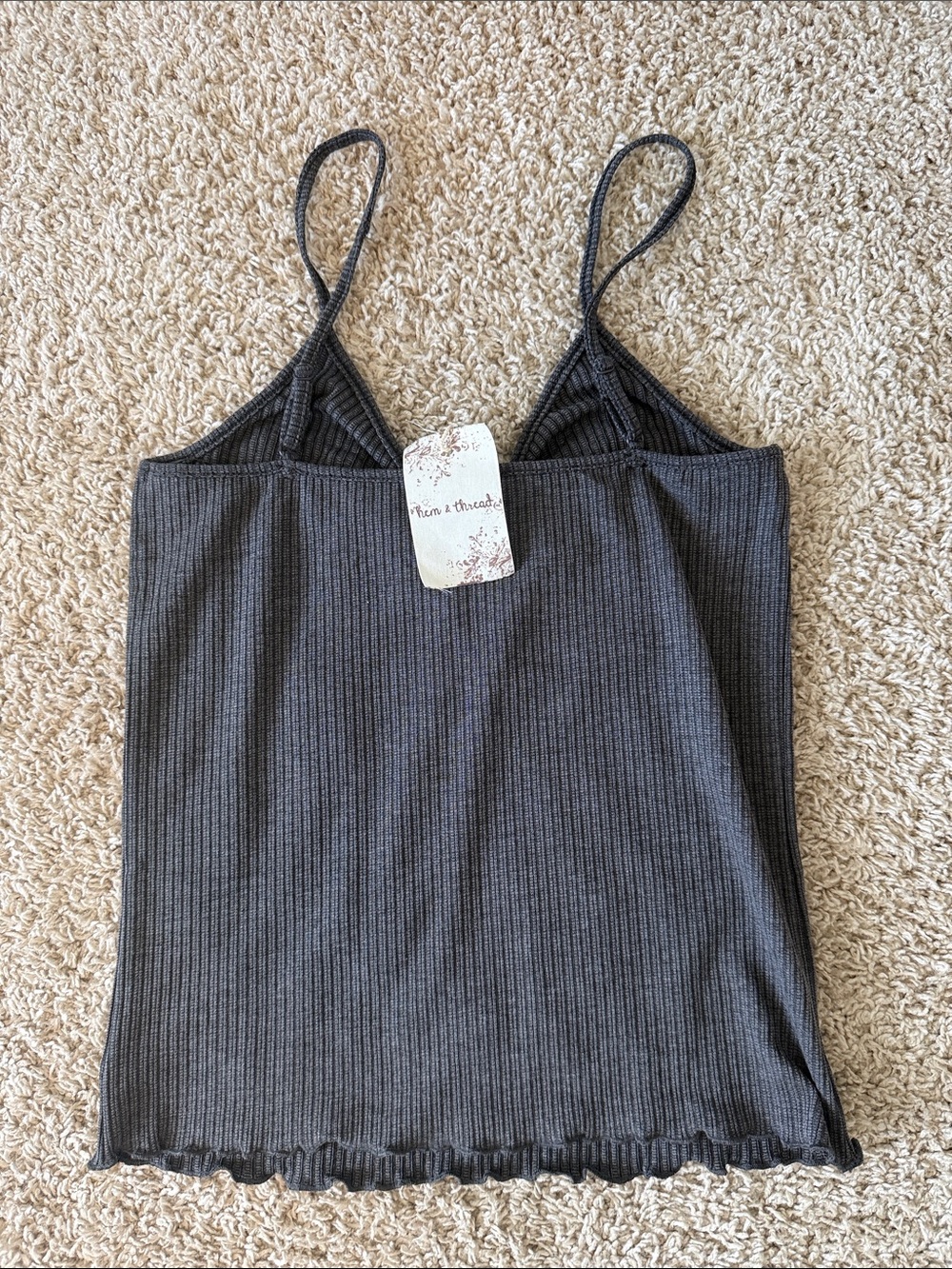 Hem & Thread Ribbed Tank NWT - Picture 4 of 4